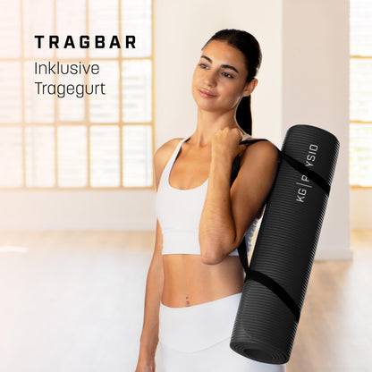 “Yogamatte 8mm rutschfest – Gepolsterte Fitness- & Sportmatte 183x60 cm”