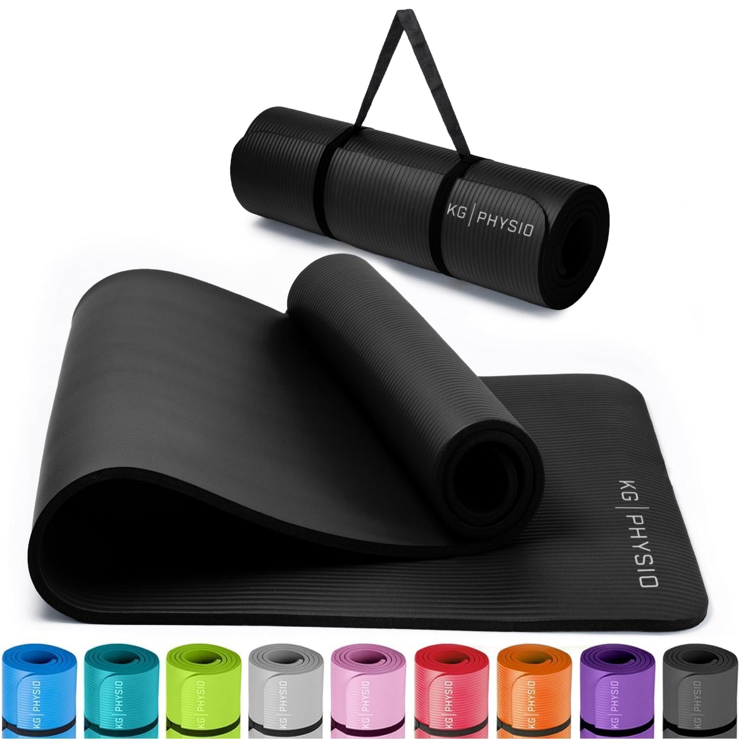“Yogamatte 8mm rutschfest – Gepolsterte Fitness- & Sportmatte 183x60 cm”